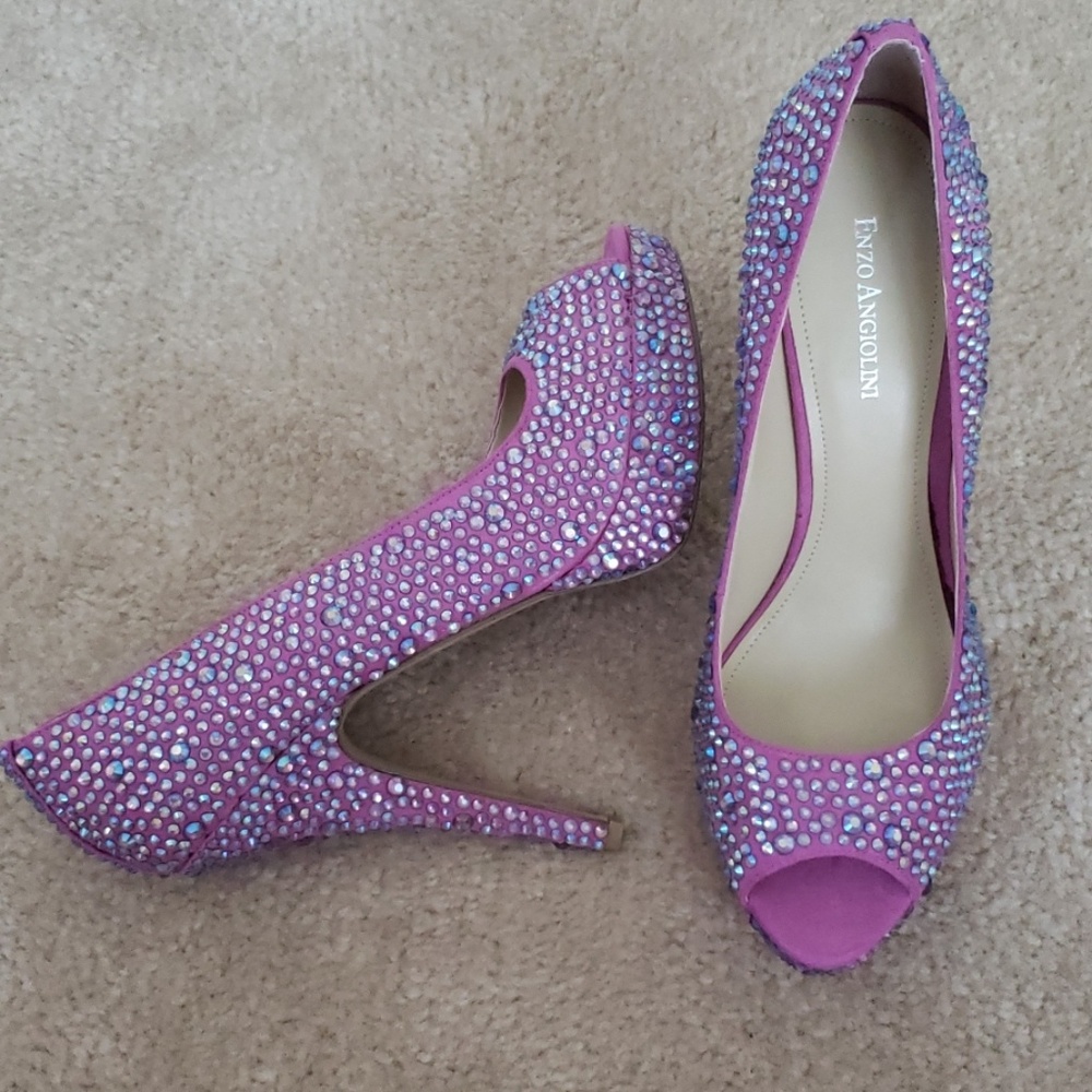 New Enzo Angiolini "Show You" Rhinestone Pump (10)